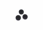 4 Holes Black Round Buttons Bulk For White T - Shirt / Printed Dress