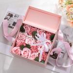 Custom Luxury Rigiding Portable Flower Gift Box With Ribbon Other Gift Craft