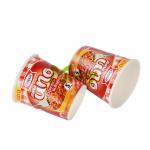 Customized Disposable Paper Noodle Soup Food Cups with Glass Paper Fan 12 16