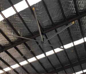 China Fresh Air Big 1.5kw Gearbox Motor electric hvls fan factory
