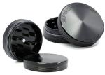 Boutique 2 Layer Herb Grinder Aluminum Mill 55mm 63mm Black Spacecase