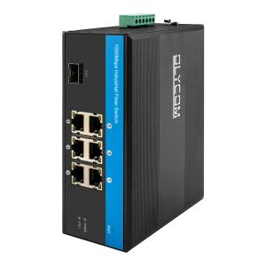 China 6 Port 40 Gigabit Ethernet Switch Ethernet Rail Switch 9-36VDC Industrial Fiber Switch factory