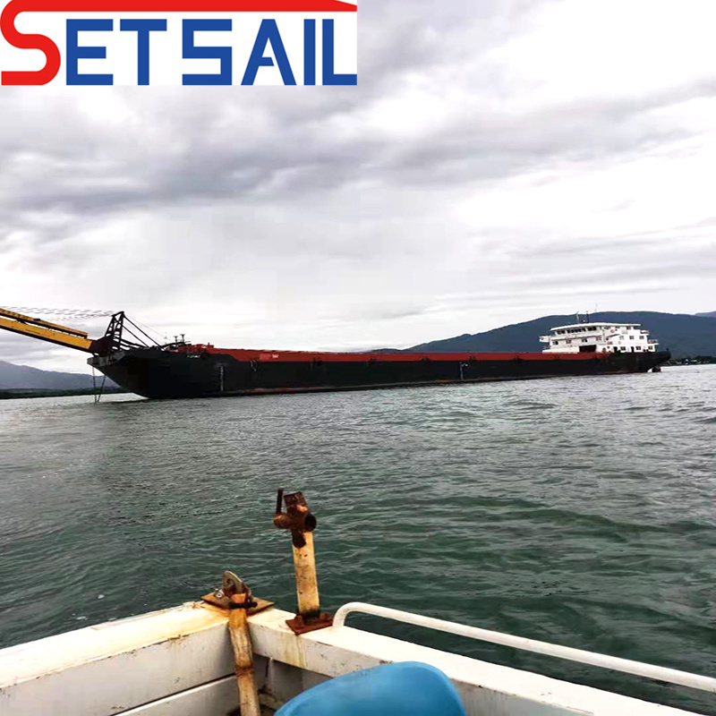 Inland Waterway Sand Transportation Barge for Jet Suction Dredger