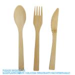 Disposable Bamboo Wooden Cutlery Set | 100% All-Natural Eco-Friendly Biodegradab