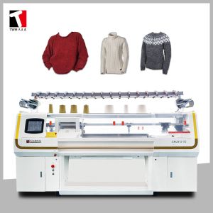 72 Inch Three System Flat Knitting Machine Jacquard 10G