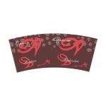 Water Resistant Biodegradable PE Coated Paper Cup Fan For Hot and Cold Drink