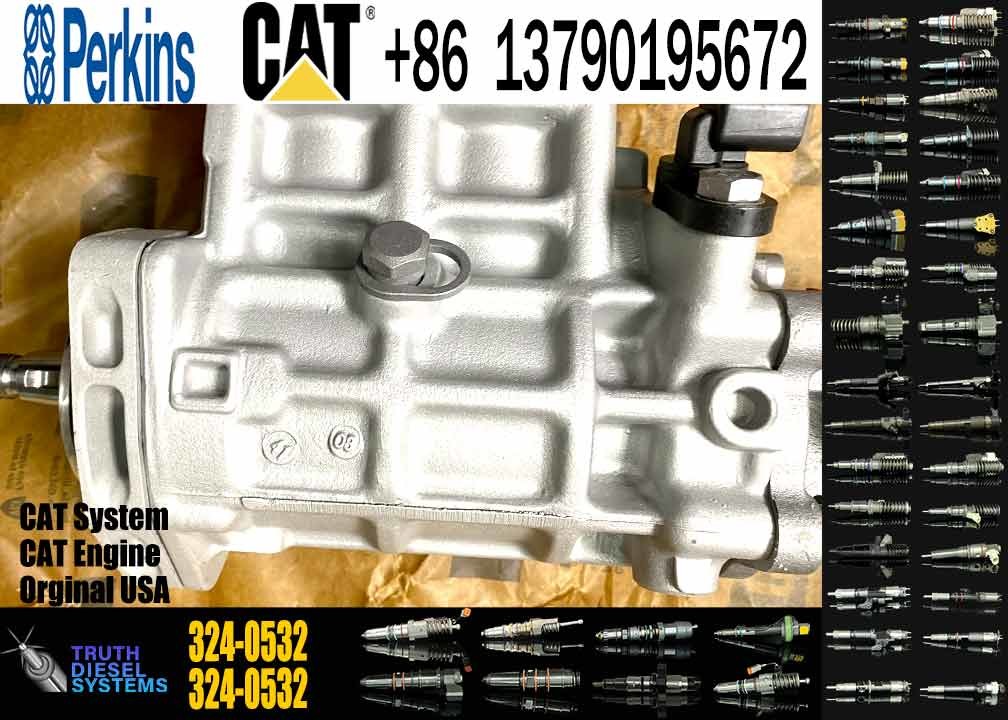 Excavator spare parts E320D CAT Engine Parts C6.4 Diesel Engine Fuel Injection Pump 324-0532