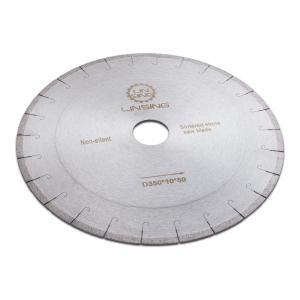 China High Frequency Brazed Diamond Saw Blade D350mm for Cutting Dekton Marble Efficiently on sale