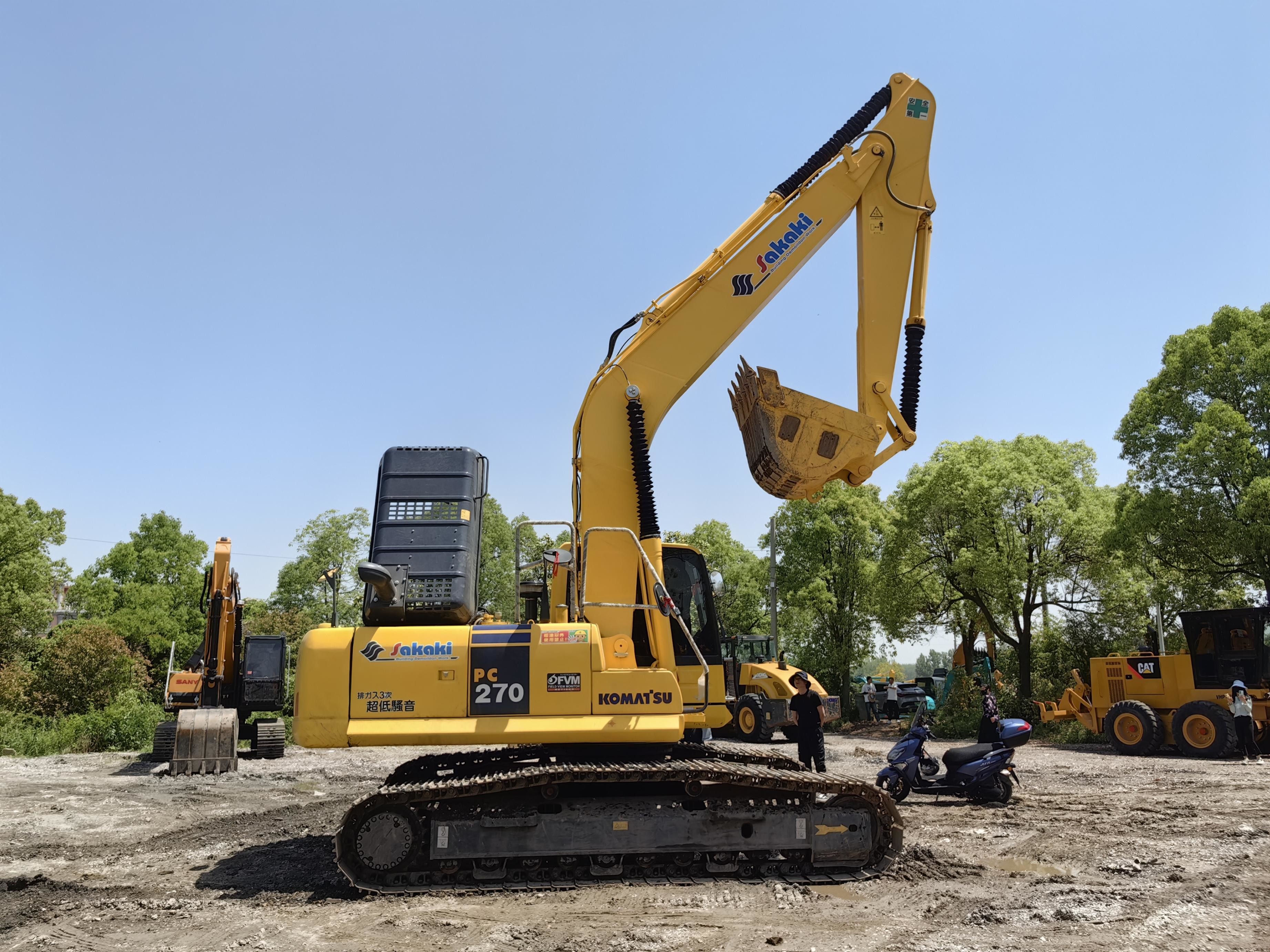27ton Original Japan Komatsu Pc270 Excavator With 1.26m³ Bucket Capacity