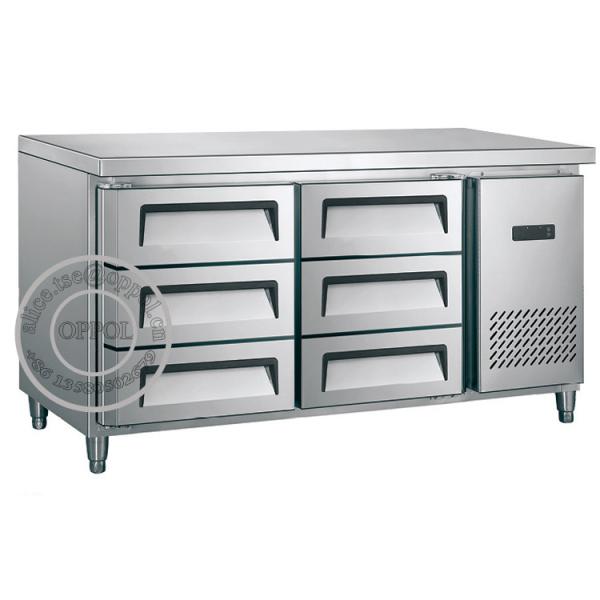 China OP-A803 Automatic Defrost Kitchen Freezer Refrigerated Cabinet factory