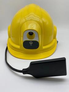 China Temperature Helmet Measuring Android System 4G Video Helmet With Camera factory