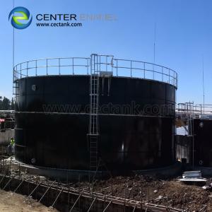 China Glass Fused To Steel Bolted Bolted Steel Tanks As Anaerobic Digestion Tanks With Double Membrane Roof factory
