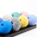Soft Fluffy Fuzzy Brushed Yarn 15% Angora Wool Yarn Knitted 106 Colors