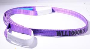 China Large Capacity Polyester Flat Webbing Sling 1 Ton Environmental Friendly factory