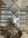 Decorative Arched Leaded Glass Windows Triple Glazed Sliding Door exterior door