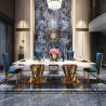 Buy cheap Height 78cm Large Rectangular Marble Dining Square Table Marble Top from wholesalers