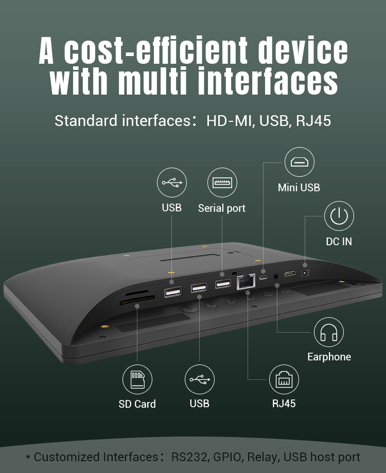 10.1 Inch Wall Mounted Tablet Digital Signage FCC, CE , ROHS , Quality under Guarantee More details Customizable