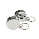 Heavy Duty Metal Tape Measure Components , Keychain Ring Clip For Work ID Badge