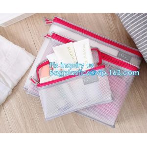 mesh zipper cosmetic bag make up custom high quality bags and cases shopping, Travel Toiletry Pouch Silver Mesh bag