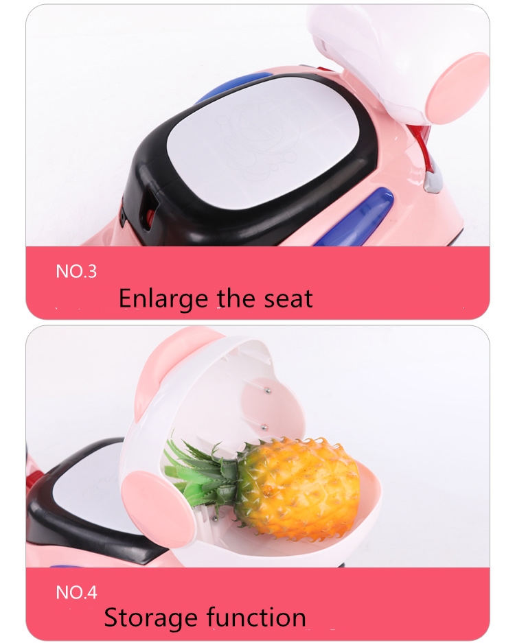 Plastic PP Children's Electric Car 380 Motor with Early Education Music and Lighting