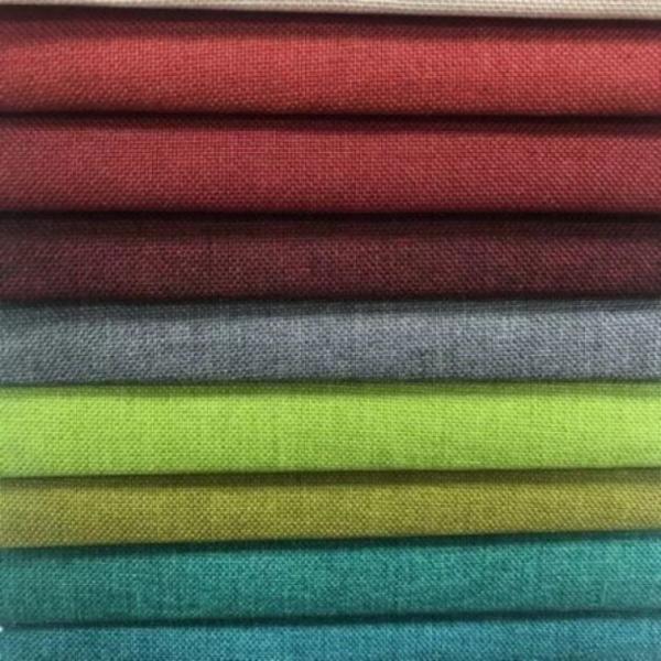 China Hometextile Upholstery Linen Sofa Fabric Warp Knitted Custom Modern Style factory