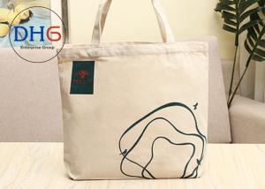 China 12 OZ Cotton Canvas Tote Bag , Small Canvas Bags 30*40cm Light Weight Beige factory