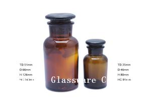 China Brown Glass Oil Bottle with lid, medicine bottle cheap factory