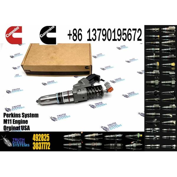New Construction Machinery Fuel Injector for M11 Diesel for CUMMINS Diesel Engine 3411755 3411753 492825 3037772 4928517