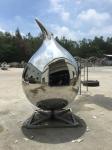 Steel Artwork Garden Large Outdoor Statuary ODM For Residence Decoration