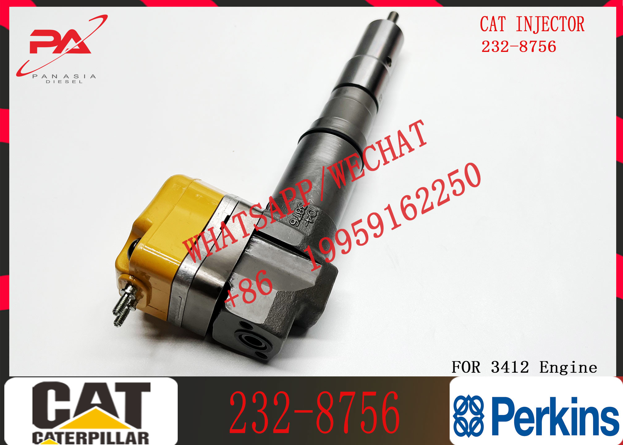 Fuel Injector Nozzle 232-8756 4CR01974 174-7528 153-5938 20R-0758 10R-1267 For CAT Caterpillar 3412