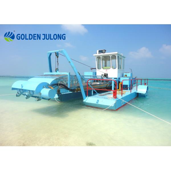 Customized Seabed Aquatic Plant Harvester with Paddle Wheels Propulsion System