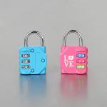 Traveling Luggage Flexible Wire Padlock Suitcase Cable Padlock Heart