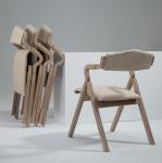 Durable and Stylish Nordic Folding Wood Restaurant Dining Chairs in Northeast