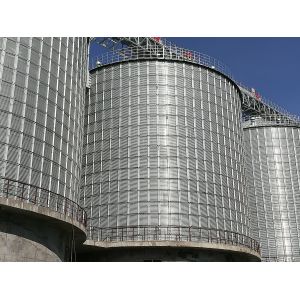 Stainless Steel Galvanized Grain Silo Preservation Preserves The And Integrity
