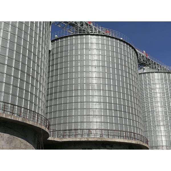 Stainless Steel Galvanized Grain Silo Preservation Preserves The And Integrity