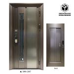 PVC HPL Finish Indoor Aluminium Doors OEM ODM Sound Proof Doors For Home