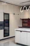 Modern Beige Stainless Steel Kitchen Cabinet With Spanish Sintered Stone