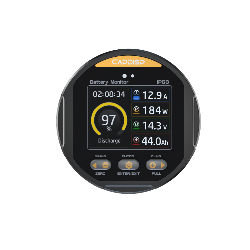 China TR24 Waterproof Battery Monitor For Forklift With Color Screen 8-100V 0-500A IP68 Rating factory