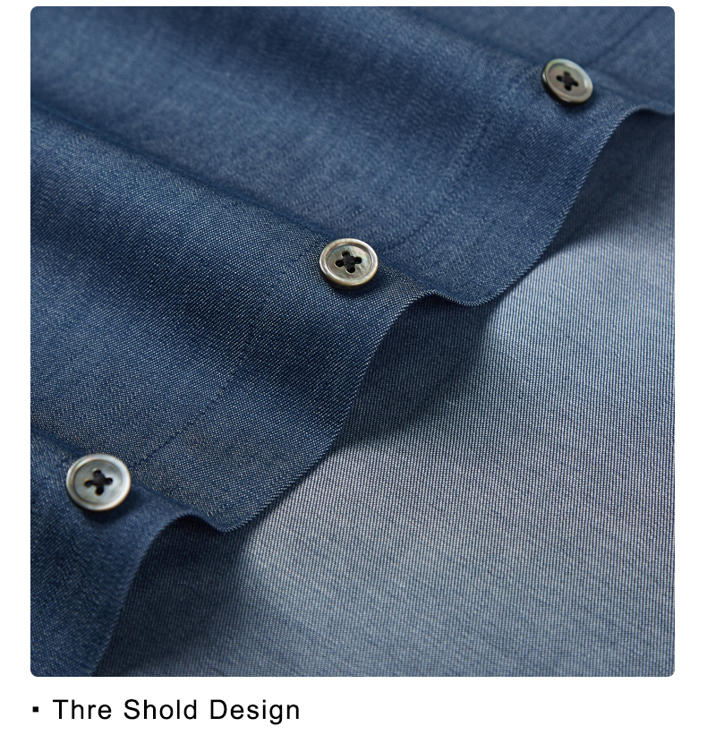 Solid Pattern French Cuff Colored Sweat Plaid Printed Slim Fit Shirts for Businessmen