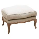 Customization wholesale antique linen fabric home goods tufted square ottoman