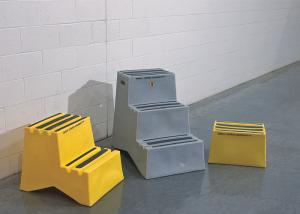 China 12&quot; Overall Height Double Step Stool Compact Design For Space Saving factory