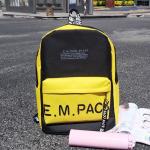 New nylon monogram printed backpack fashion trend European and American style