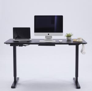 China Black School Student Study Desk Gym Height Adjustable Electric Table with Dual Motors factory