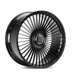 China Customized Wholesale 5x130 5x112 Spokes Statin black Rims Alloy Forged 21 Inch Car Wheels Forged Aluminum Wheel factory