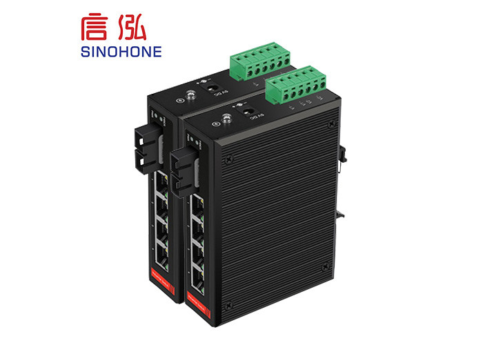 5 Port 4 PoE LAN Port Multimode Fiber Optic Switch