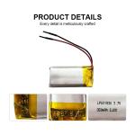 OEM Lithium Ion Polymer Battery Waterproof Li Ion Battery 3.7 V 350mah