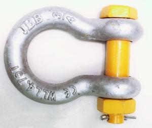 China RR-C-271D 0.75'' WLL 4.75 Tons Pin Bow Shackle factory