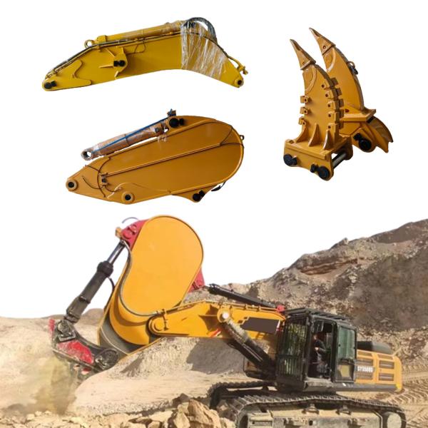 Ripper Attachments Excavator Boom Excavator Long Arm Rock Boom With Ripper For