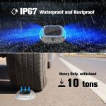 246g IP67 Solar Deck Light with Easy Screw Installation and Battery 1.2V/600MAH