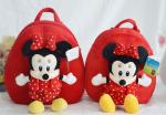 14inch Red Mickey Mouse Kid Backpack School Bags , For Children and Promotion